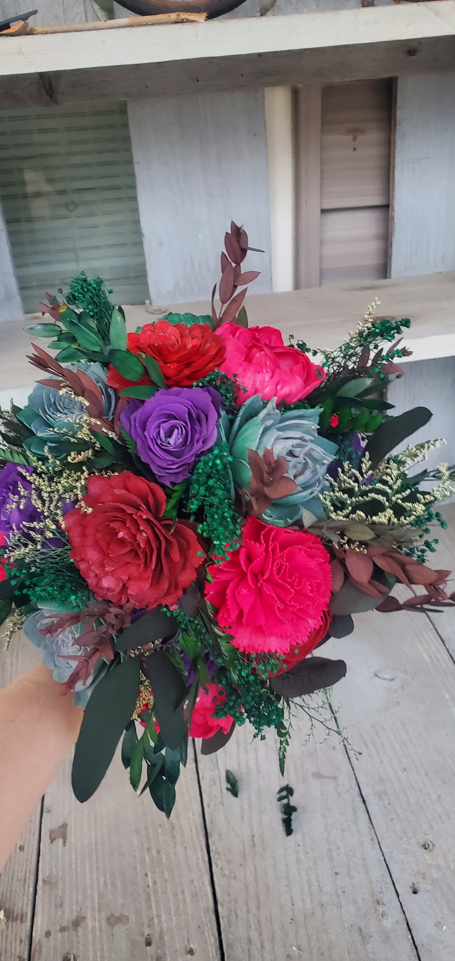Custom Order Wood Wedding Flowers only! Pictures for reference.