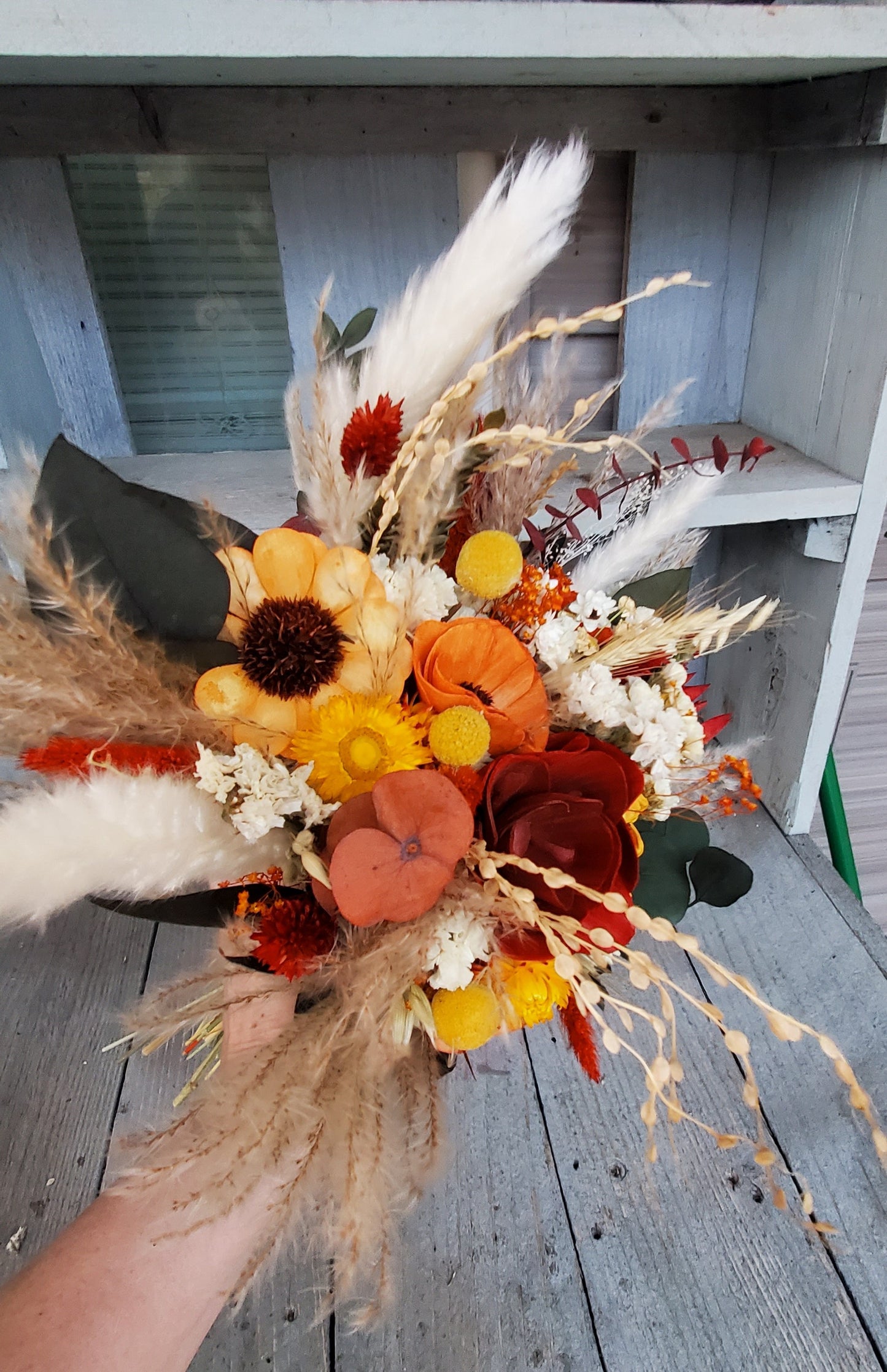 Custom Order Wood Wedding Flowers only! Pictures for reference.