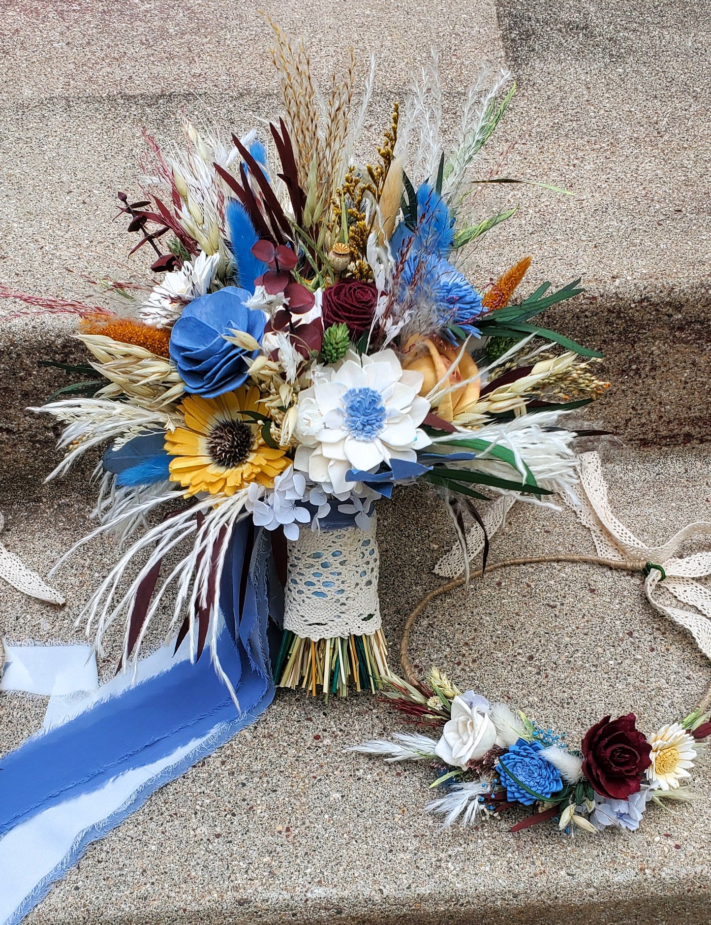 Custom Order Wood Wedding Flowers only! Pictures for reference.