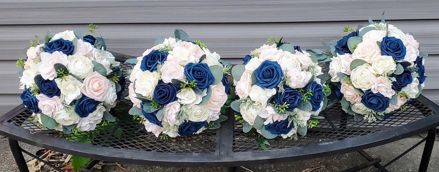 Custom Order Artificial Wedding Flowers. Pictures for reference only.