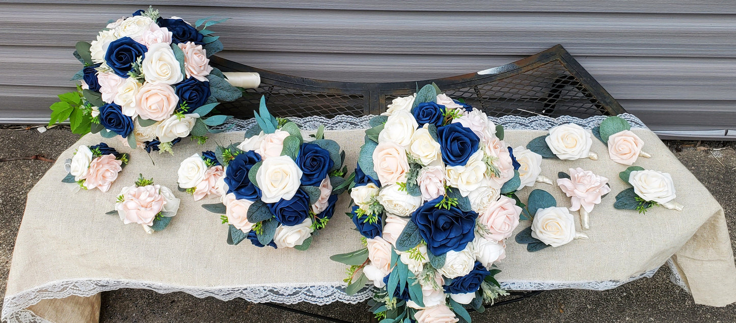 Custom Order Artificial Wedding Flowers. Pictures for reference only.