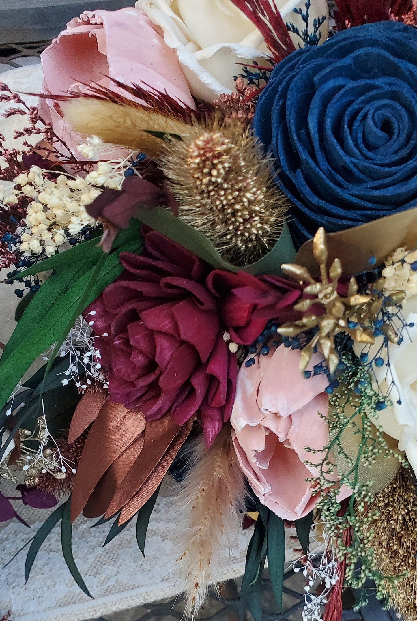 Custom Order Wood Wedding Flowers only! Pictures for reference.