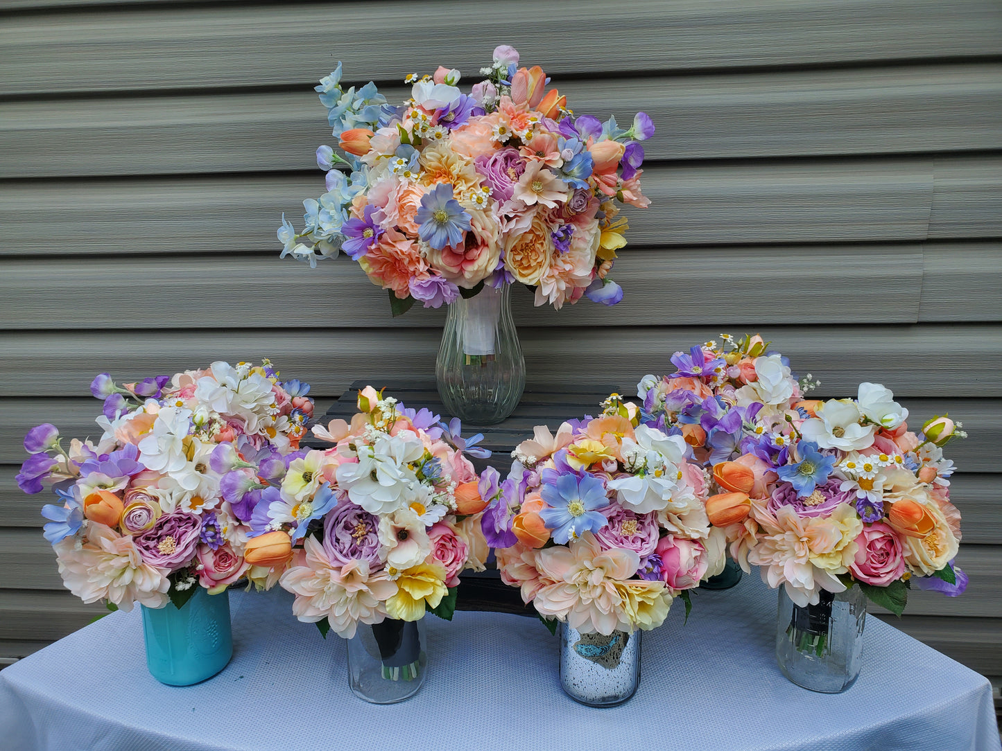 Custom Order Artificial Wedding Flowers. Pictures for reference only.