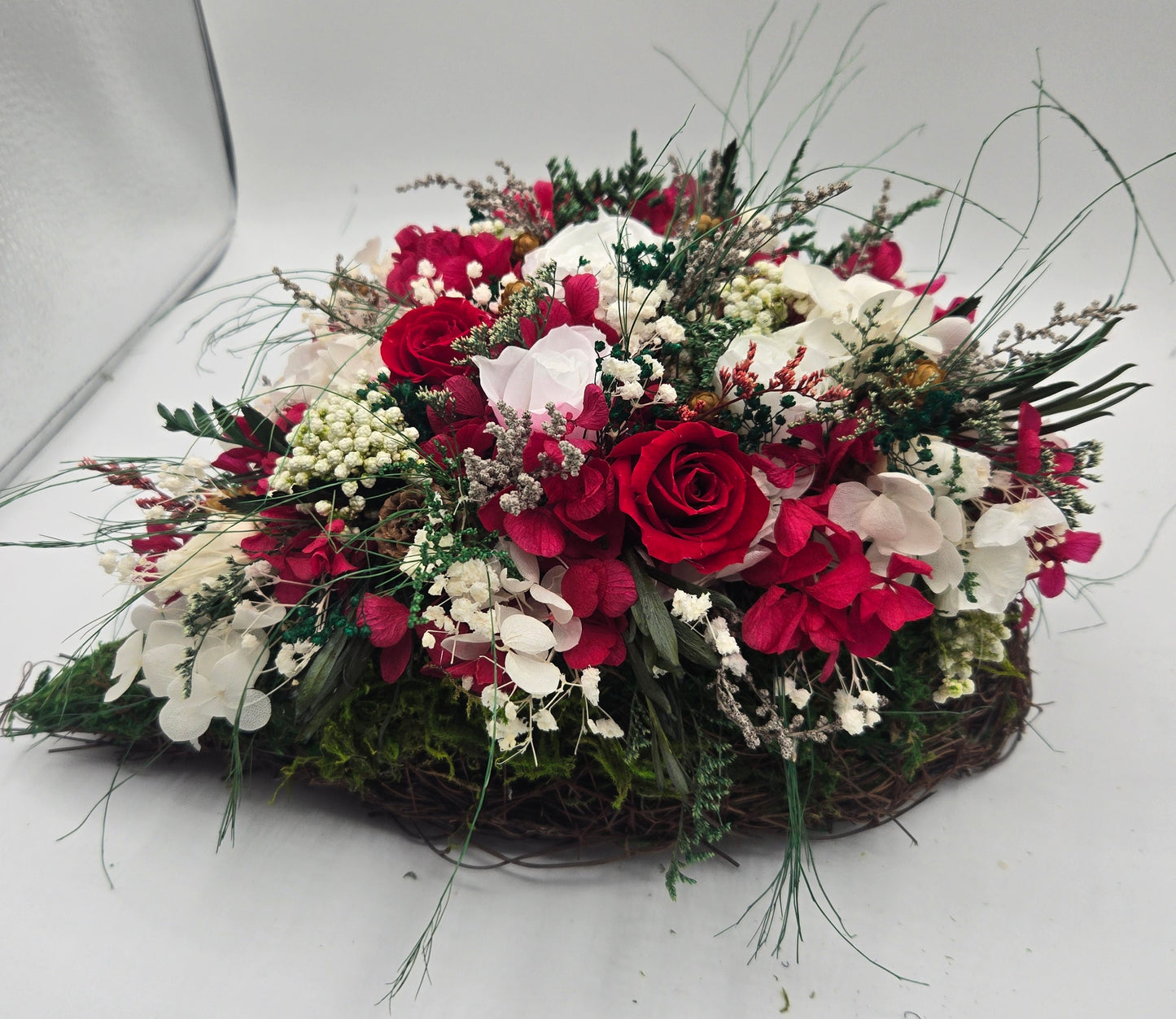 Preserved Flower Heart Arrangement