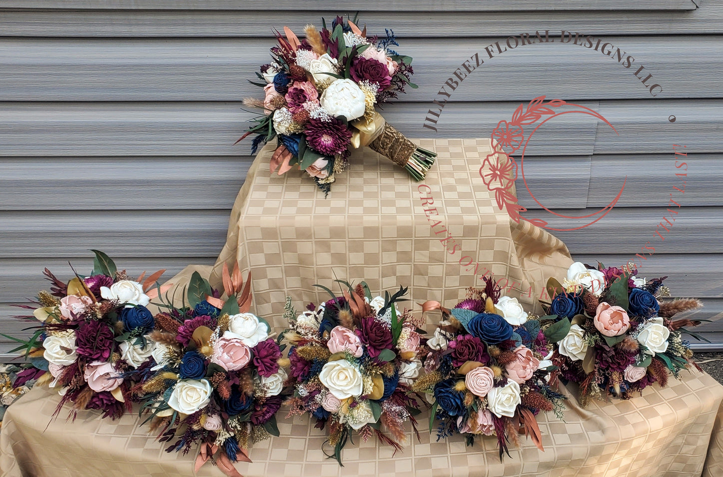 Custom Order Wood Wedding Flowers only! Pictures for reference.