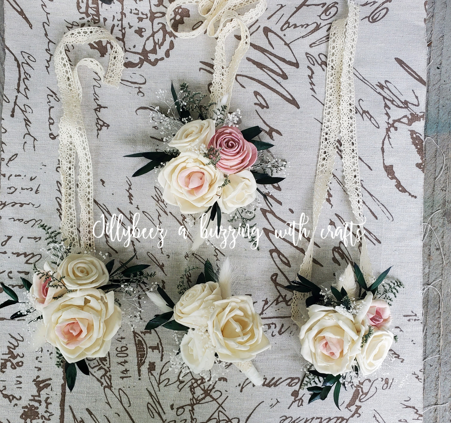 Custom Order Wood Wedding Flowers only! Pictures for reference.