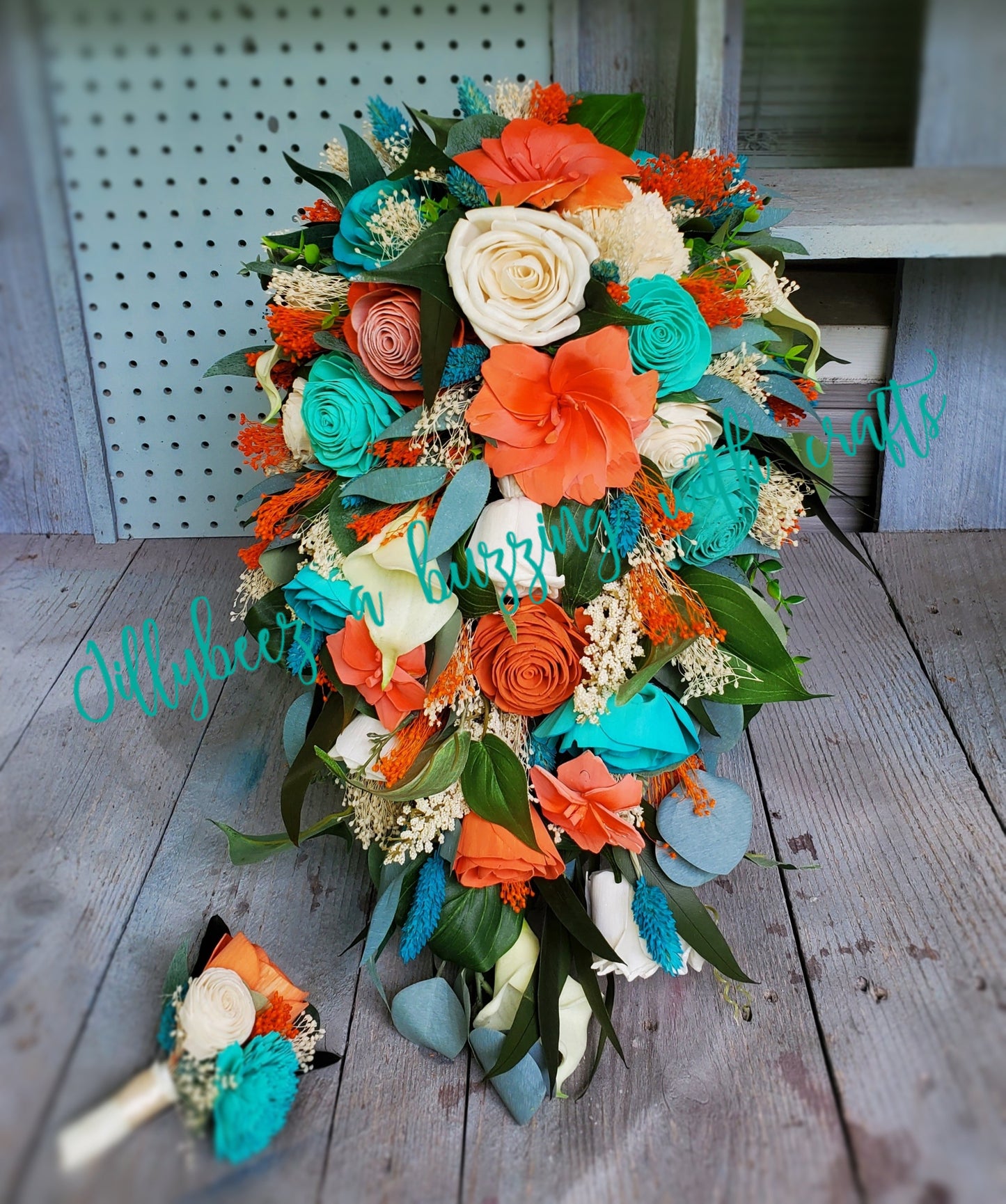 Custom Order Wood Wedding Flowers only! Pictures for reference.