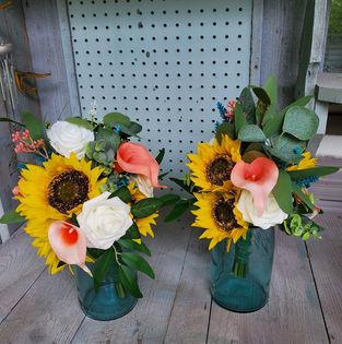 Custom Order Artificial Wedding Flowers. Pictures for reference only.