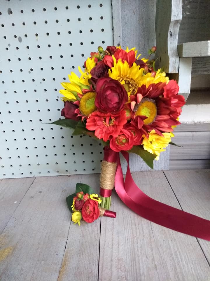 Custom Order Artificial Wedding Flowers. Pictures for reference only.