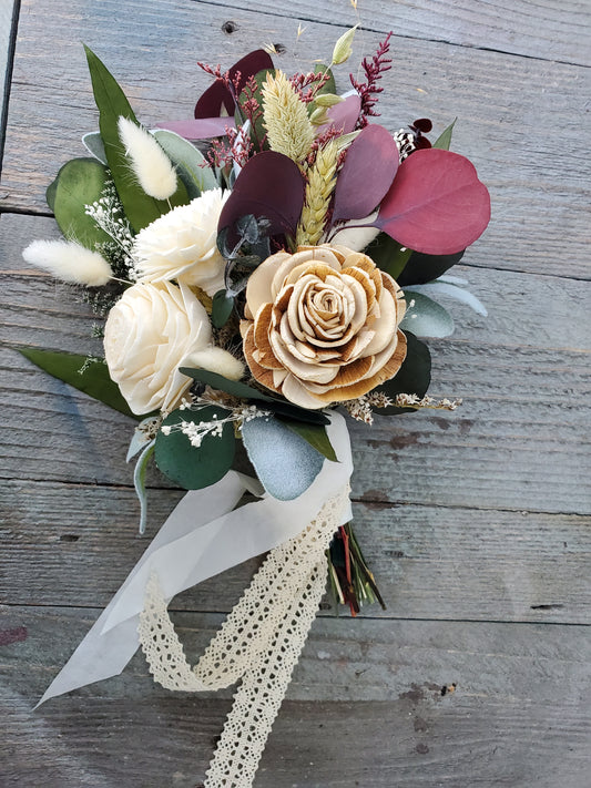 Wood Wedding Flowers