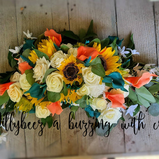 Custom Order Artificial Wedding Flowers. Pictures for reference only.